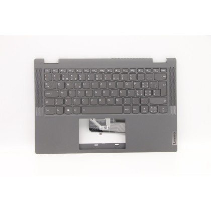 Lenovo 5CB1C19472 Palmrest Top Case con tastiera, Svizzera, Grigio