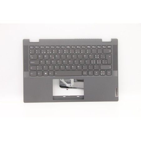 Lenovo 5CB1C19472 Palmrest Top Case con tastiera, Svizzera, Grigio