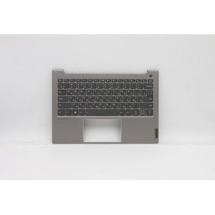Lenovo 5CB1C72423 Palmrest Top Case con tastiera, Russo, Grigio minerale