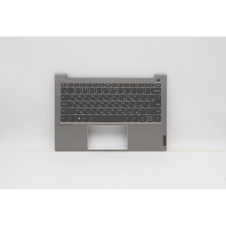 Lenovo 5CB1C72423 Palmrest Top Case con tastiera, Russo, Grigio minerale