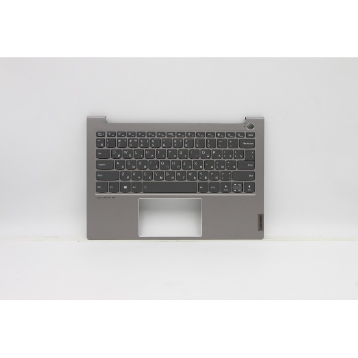 Lenovo 5CB1C72423 Palmrest Top Case con tastiera, Russo, Grigio minerale