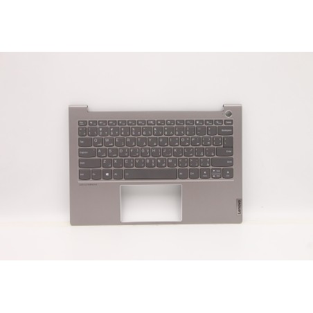 Lenovo 5CB1C72435 Palmrest Top Case con tastiera, Arabo, Grigio minerale, US