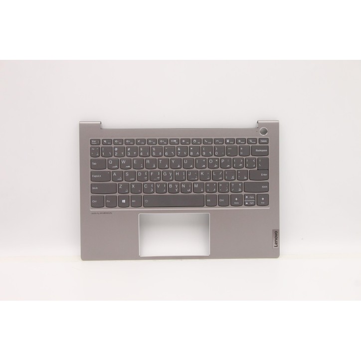 Lenovo 5CB1C72435 Palmrest Top Case con tastiera, Arabo, Grigio minerale, US