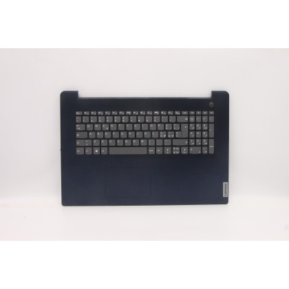 Lenovo 5CB1C75036 Palmrest Top Case con tastiera, Italiano, blu scuro, Lettore di impronte digitali