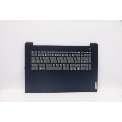Lenovo 5CB1C75044 Palmrest Top Case con tastiera, Portoghese, blu scuro, Lettore di impronte digitali
