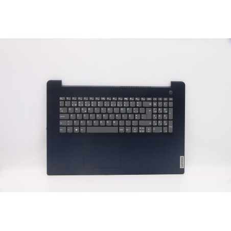 Lenovo 5CB1C75044 Palmrest Top Case con tastiera, Portoghese, blu scuro, Lettore di impronte digitali