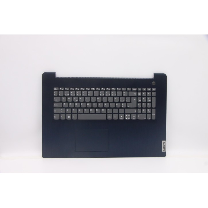 Lenovo 5CB1C75044 Palmrest Top Case con tastiera, Portoghese, blu scuro, Lettore di impronte digitali