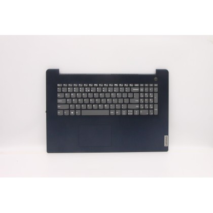 Lenovo 5CB1C75053 Palmrest Top Case con tastiera, Inglese (Stati Uniti/Europa), blu scuro, Lettore di impronte digitali