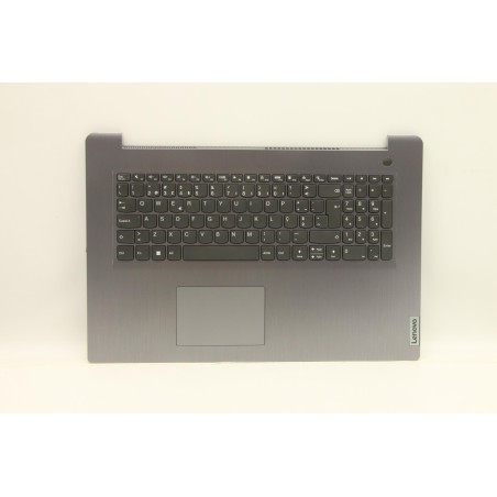 Lenovo 5CB1C75075 Palmrest Top Case con tastiera, Portoghese, grigio artico, Lettore di impronte digitali