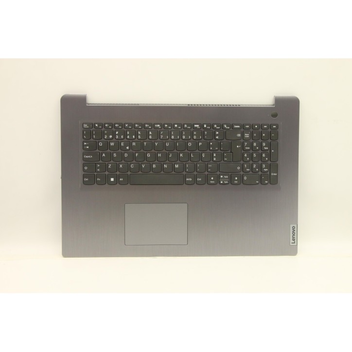 Lenovo 5CB1C75075 Palmrest Top Case con tastiera, Portoghese, grigio artico, Lettore di impronte digitali