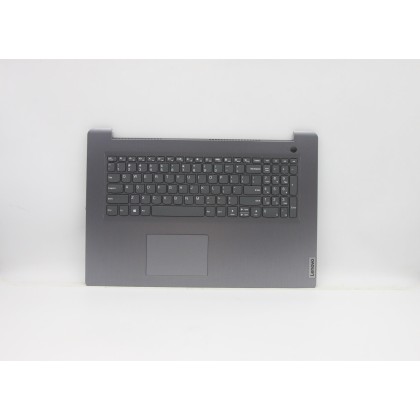 Lenovo 5CB1C75085 Palmrest Top Case con tastiera, Inglese (Stati Uniti), Grigio artico, Senza_retroilluminazione, Impronta digit