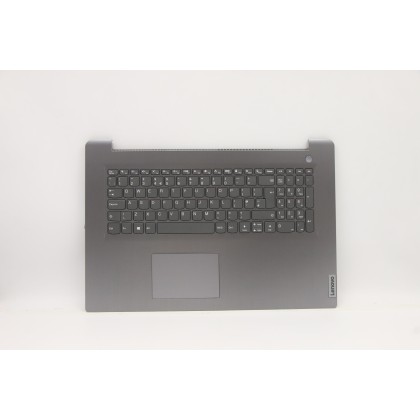 Lenovo 5CB1C81074 Palmrest Top Case con tastiera, Inglese Regno Unito, grigio artico, Senza lettore di impronte digitali