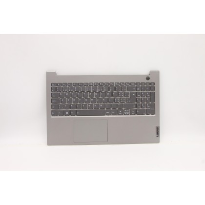 Lenovo 5CB1C88611 Palmrest Top Case con tastiera, Svizzera, Grigio minerale, Retroilluminazione