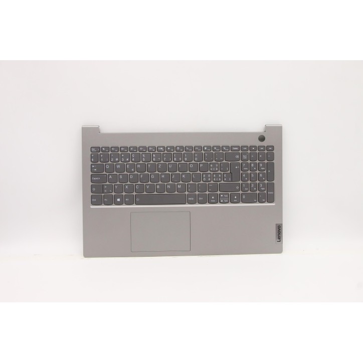 Lenovo 5CB1C88611 Palmrest Top Case con tastiera, Svizzera, Grigio minerale, Retroilluminazione