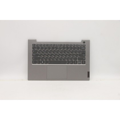Lenovo 5CB1C89902 Palmrest Top Case con tastiera, Russo, Grigio minerale, Retroilluminazione