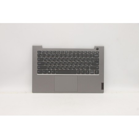Lenovo 5CB1C89902 Palmrest Top Case con tastiera, Russo, Grigio minerale, Retroilluminazione