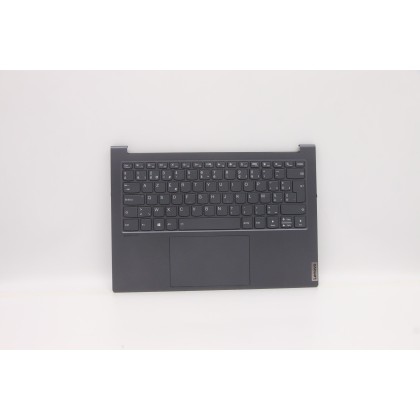Lenovo 5CB1C90557 Palmrest Top Case con tastiera, Belga, grigio ardesia, UK