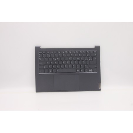 Lenovo 5CB1C90557 Palmrest Top Case con tastiera, Belga, grigio ardesia, UK