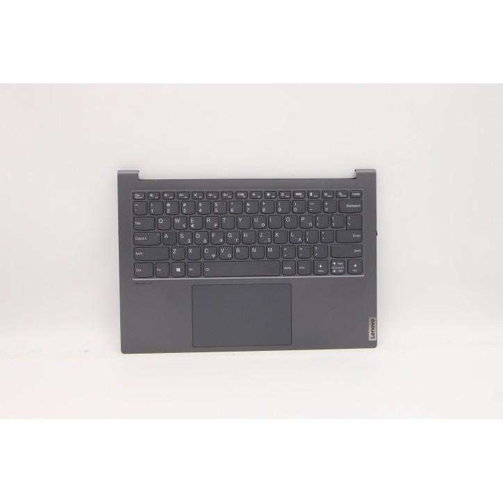 Lenovo 5CB1C90567 Palmrest Top Case con tastiera, Greco, Grigio ardesia