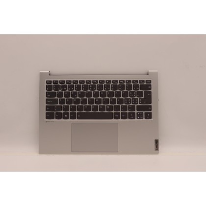 Lenovo 5CB1C90612 Palmrest Top Case con tastiera, Svizzera, Argento chiaro