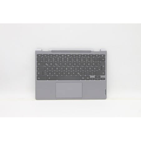 Lenovo 5CB1C90928 Palmrest Top Case con tastiera, Tedesco, Grigio