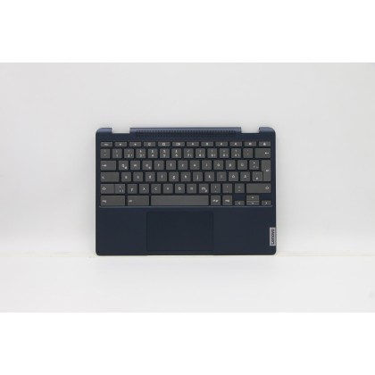 Lenovo 5CB1C90944 Palmrest Top Case con tastiera, Tedesco, Blu scuro