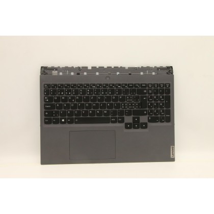 Lenovo 5CB1C93152 Palmrest Top Case con tastiera, Svizzera, grigio tempesta, Retroilluminazione RGB