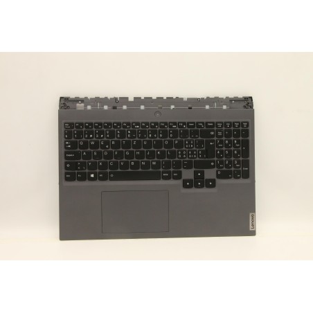 Lenovo 5CB1C93152 Palmrest Top Case con tastiera, Svizzera, grigio tempesta, Retroilluminazione RGB