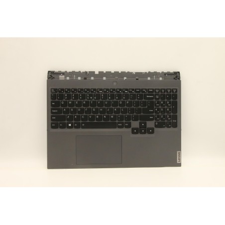 Lenovo 5CB1C93163 Palmrest Top Case con tastiera, Inglese (Stati Uniti/Europa), grigio tempesta, Retroilluminazione bianca