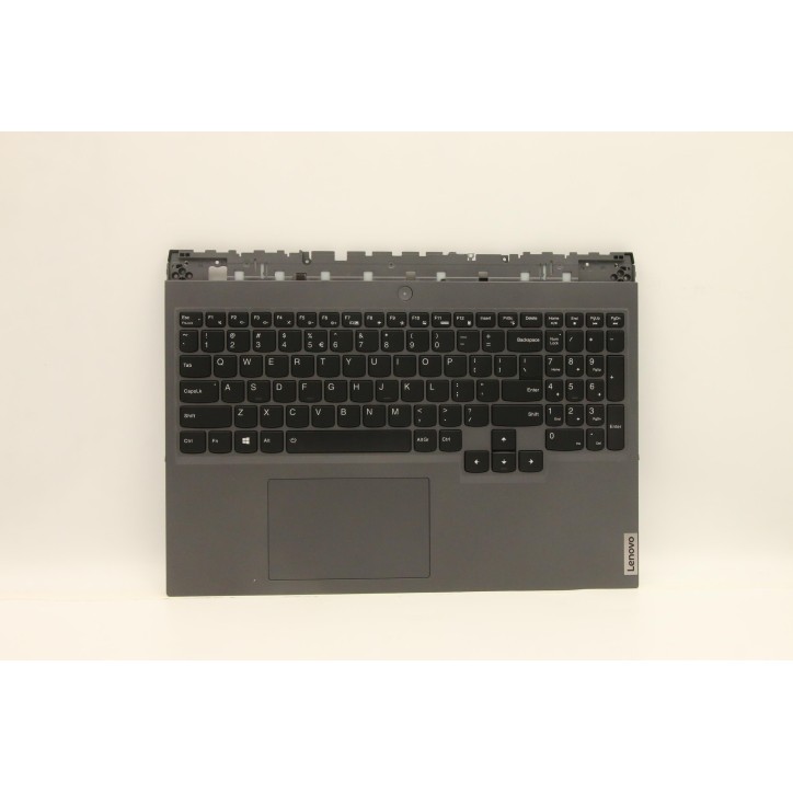 Lenovo 5CB1C93163 Palmrest Top Case con tastiera, Inglese (Stati Uniti/Europa), grigio tempesta, Retroilluminazione bianca