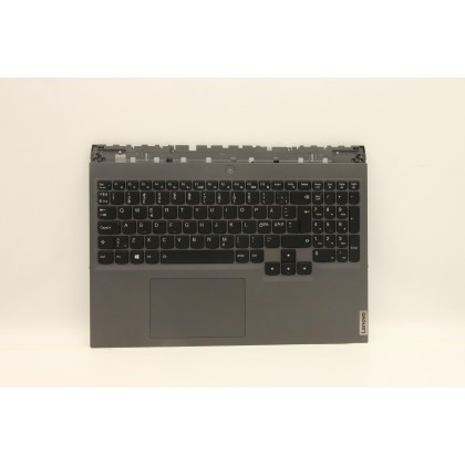 Lenovo 5CB1C93179 Palmrest Top Case con tastiera, Lingue scandinave, grigio tempesta, Retroilluminazione bianca