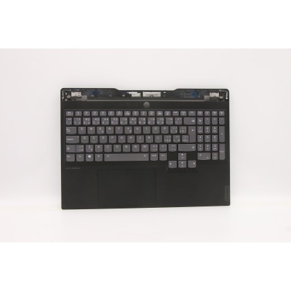 Lenovo 5CB1C93707 Palmrest Top Case con tastiera, Ceco/Slovacco, nero, Retroilluminazione RGB, UK