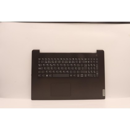 Lenovo 5CB1D01847 Palmrest Top Case con tastiera, Portoghese, Grigio ferro, Lettore di impronte digitali