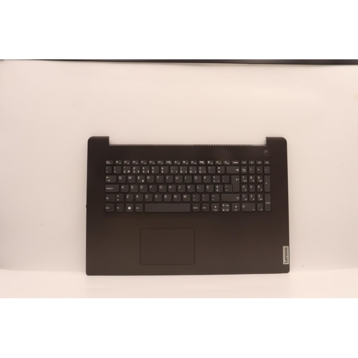 Lenovo 5CB1D01847 Palmrest Top Case con tastiera, Portoghese, Grigio ferro, Lettore di impronte digitali