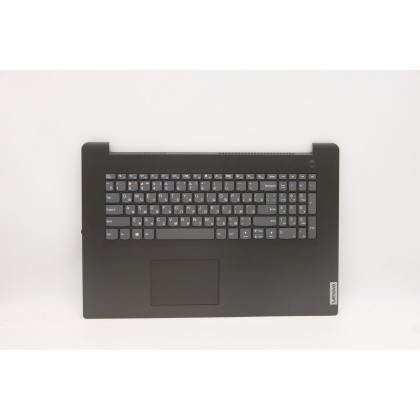 Lenovo 5CB1D01852 Palmrest Top Case con tastiera, Russo, Grigio ferro, Lettore di impronte digitali