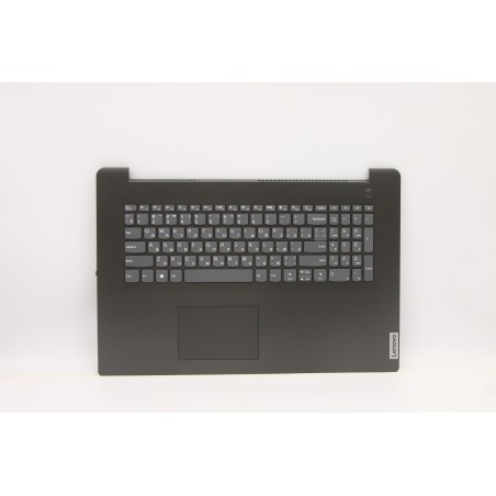 Lenovo 5CB1D01852 Palmrest Top Case con tastiera, Russo, Grigio ferro, Lettore di impronte digitali