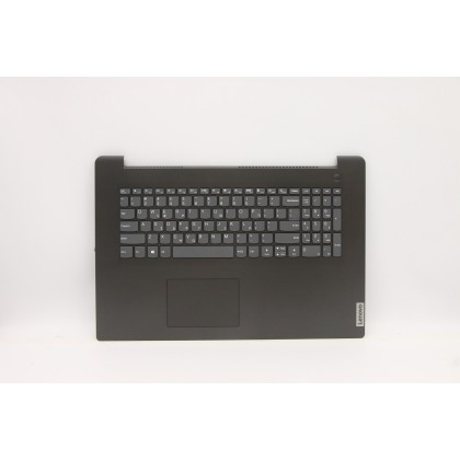 Lenovo 5CB1D01857 Palmrest Top Case con tastiera, Greco, Grigio ferro, Lettore di impronte digitali