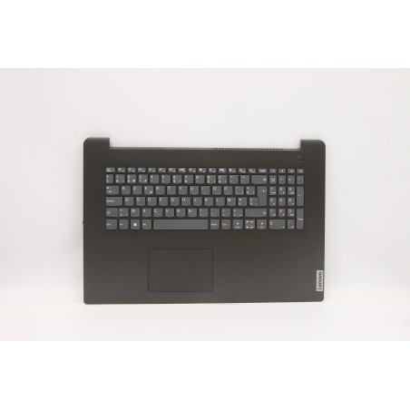 Lenovo 5CB1D01861 Palmrest Top Case con tastiera, Belga, grigio ferro, Lettore di impronte digitali, UK
