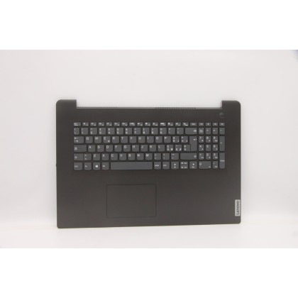 Lenovo 5CB1D01874 Palmrest Top Case con tastiera, Italiano, Grigio ferro, Impronta digitale