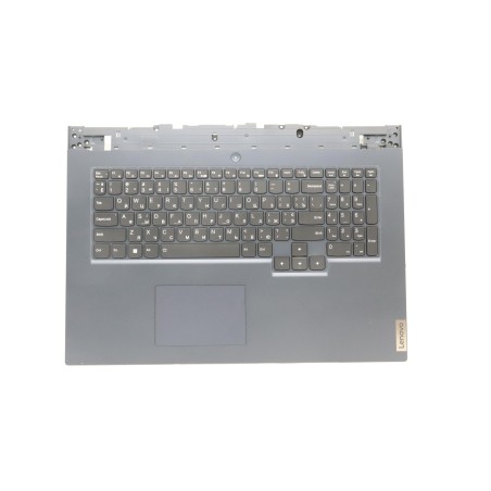 Lenovo 5CB1D01936 Palmrest Top Case con tastiera, Ucraina, Blu scuro, Retroilluminazione