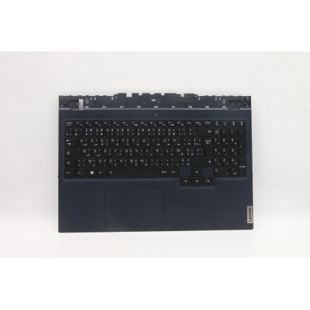 Lenovo 5CB1D05032 Palmrest Top Case con tastiera, Francese (Arabo), Blu traslucido, Retroilluminazione RGB