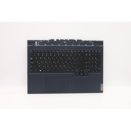 Lenovo 5CB1D05035 Palmrest Top Case con tastiera, Ebraico, Blu traslucido, Retroilluminazione RGB