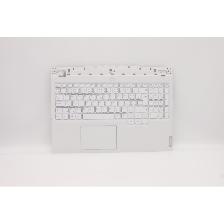 Lenovo 5CB1D05089 Palmrest Top Case con tastiera, Ceco/Slovacco, grigio tempesta, Retroilluminazione blu, UK