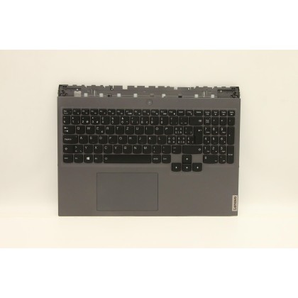 Lenovo 5CB1D05253 Palmrest Top Case con tastiera, Svizzera, grigio tempesta, Retroilluminazione RGB