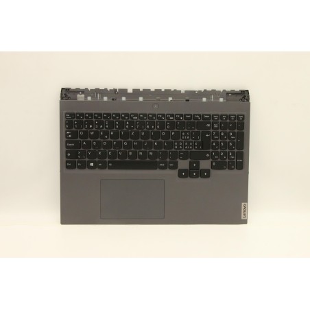 Lenovo 5CB1D05253 Palmrest Top Case con tastiera, Svizzera, grigio tempesta, Retroilluminazione RGB