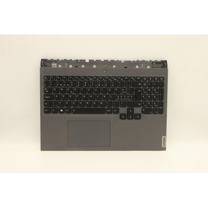 Lenovo 5CB1D05253 Palmrest Top Case con tastiera, Svizzera, grigio tempesta, Retroilluminazione RGB