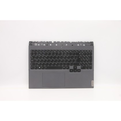 Lenovo 5CB1D05363 Palmrest Top Case con tastiera, Belga, grigio ardesia, UK