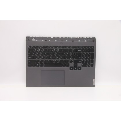 Lenovo 5CB1D09616 Palmrest Top Case con tastiera, Arabo, grigio ardesia, Retroilluminazione RGB, US