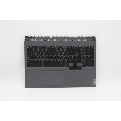 Lenovo 5CB1D09641 Palmrest Top Case con tastiera, Sloveno, grigio tempesta, Retroilluminazione RGB