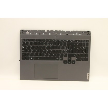 Lenovo 5CB1D09643 Palmrest Top Case con tastiera, Svizzera, grigio tempesta, Retroilluminazione RGB
